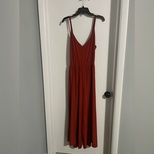 LOFT Rust-Colored Jumpsuit